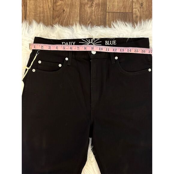 Daily Blue by Adriano Goldschmied  Black Straight Leg Jeans Size 31 NWT - Picture 12 of 16